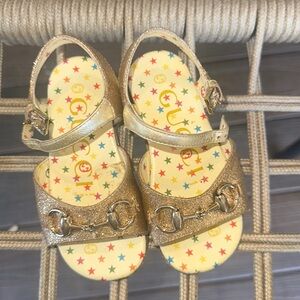 baby girl glitter gucci sandal